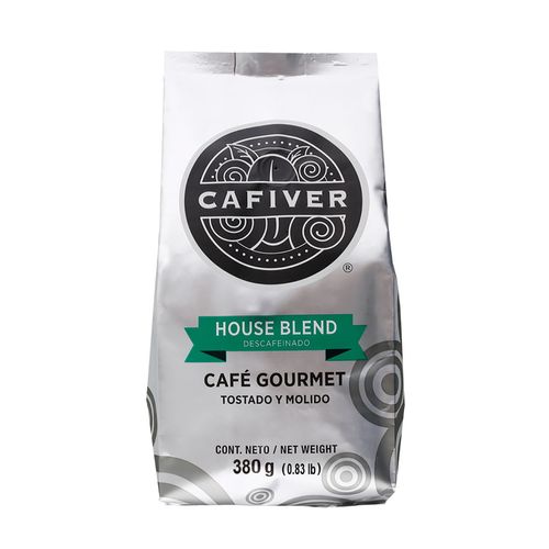 Café Tostado Cafiver House Blend Descafeinado Molido 380g