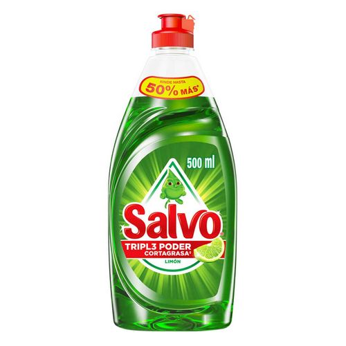 Lavatrastes Líquido Salvo Limón 500ml