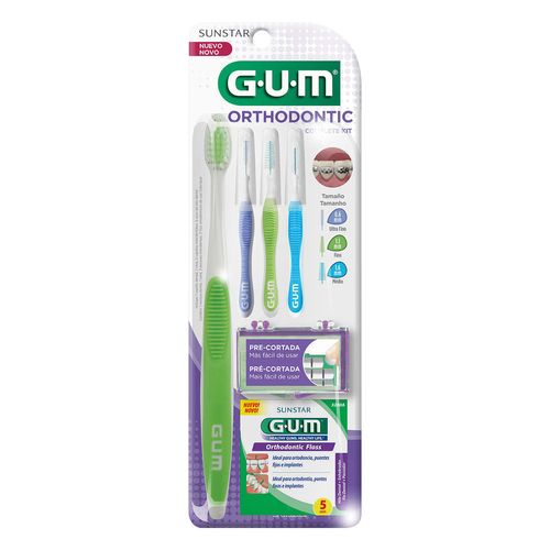 Kit de Higiene Bucal GUM Ortodoncia 6 Piezas