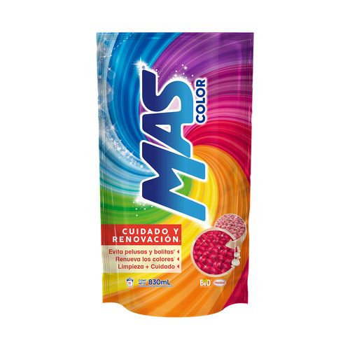 Detergente Líquido MAS Color 830 ml