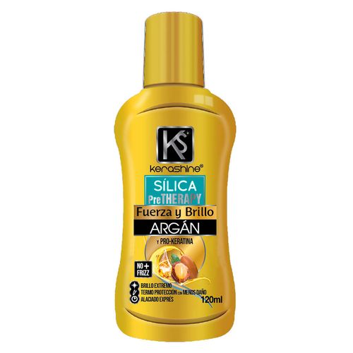 Sílica para Cabello Kerashine Pre-Therapy Argán Fuerza y Brillo 120ml