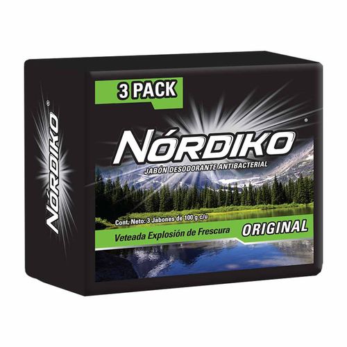Jabón en Barra Nórdiko Original 3 Barras de 100g