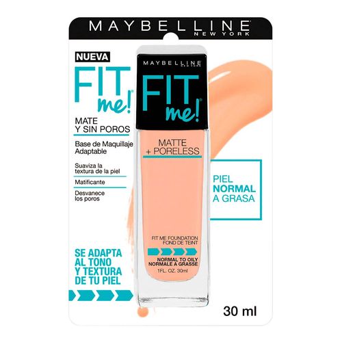 Base de Maquillaje Líquida Maybelline New York Fit Me! 120 Classic Ivory 30ml