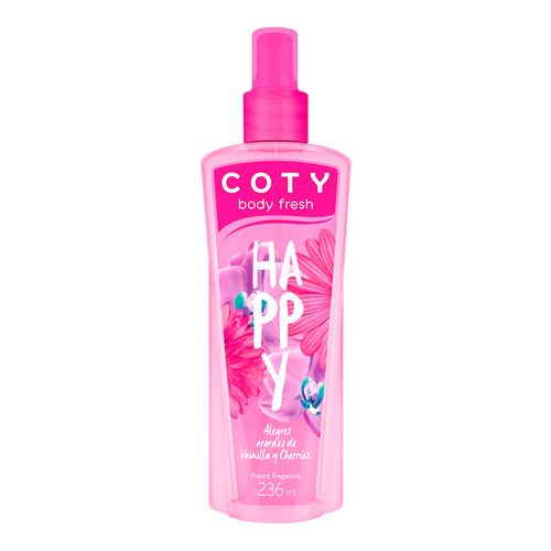 Fragancia Corporal Coty Body Fresh Happy para mujer 236ml