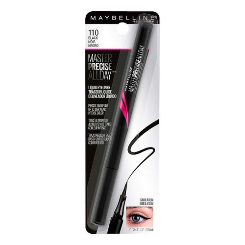 Delineador de Ojos Líquido Maybelline New York Hyper Precise All Day 110 Black 1ml