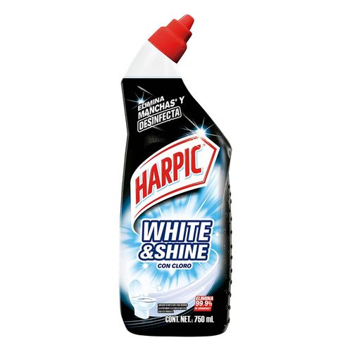 Limpiador Desinfectante para Inodoro Harpic White & Shine 750ml