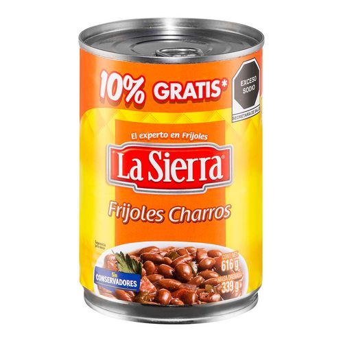 Frijoles La Sierra Charros Enteros 616g