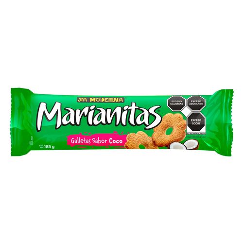 Galletas Marianitas La Moderna Sabor Coco 185g
