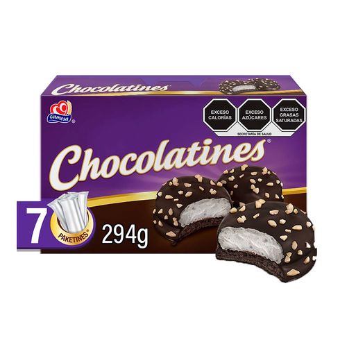 Galletas Gamesa Chocolatines Malvavisco Y Chocolate 7 Paketines 294g