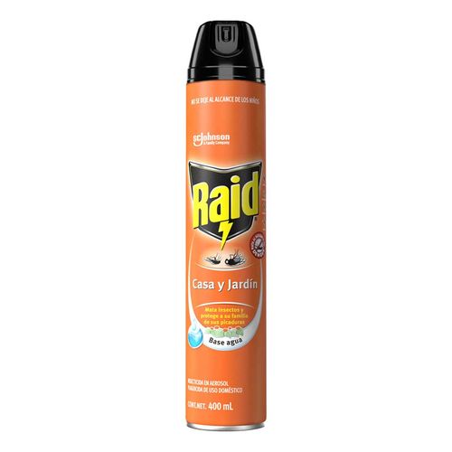 Insecticida en Aerosol Raid Casa y Jardín 400ml
