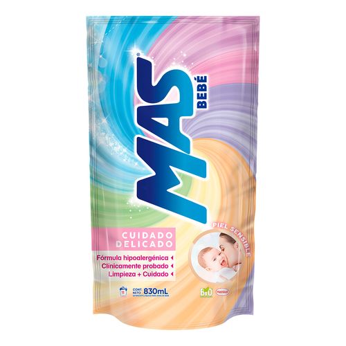 Detergente Líquido MAS Bebé 830 ml