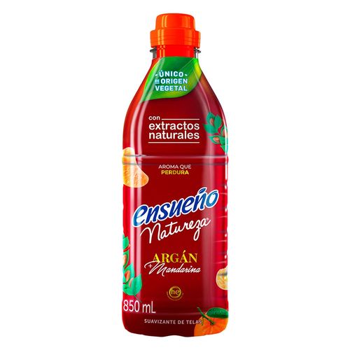 Suavizante de Telas Ensueño Natureza de Origen Vegetal Argán + Mandarina 850ml