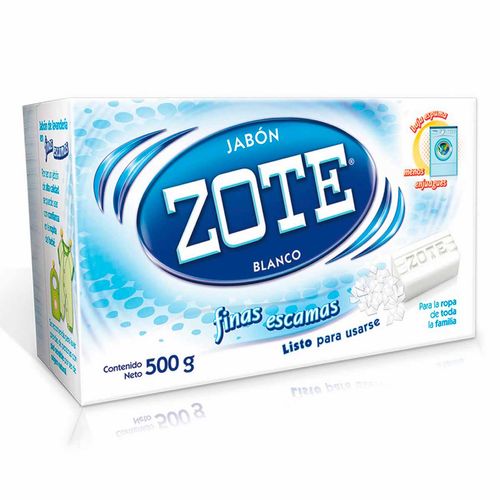 Jabón de Lavandería en Escamas Zote Blanco 500g