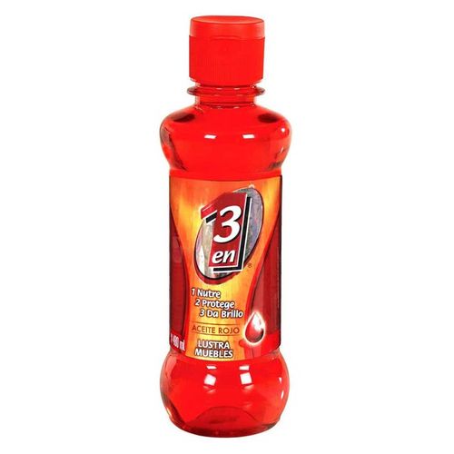 Lustrador de Muebles 3 en 1 Aceite Rojo 480ml