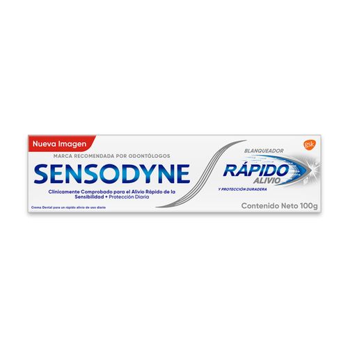 Sensodyne Rápido Alivio Blanqueador Pasta Dental para dientes sensibles 100g