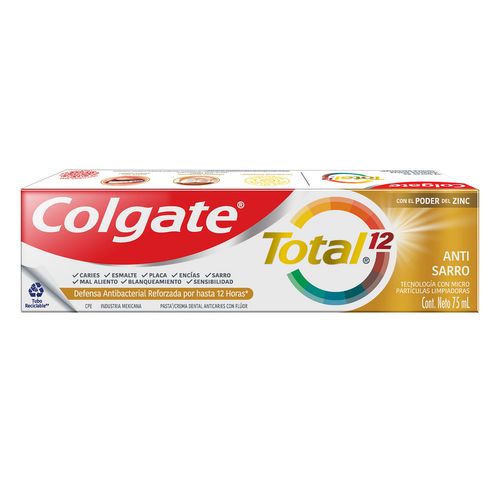 Pasta Dental Colgate Total 12 Anti-Sarro 75ml