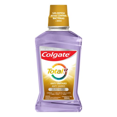 Enjuague Bucal Colgate Total 12 Anti Sarro 500ml