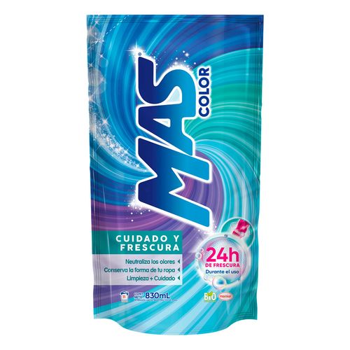 Detergente Líquido MAS Frescura Intensa 830ml