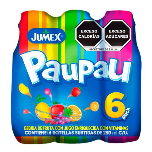Bebida Infantil Jumex Pau Pau Surtido 6 Pack 250ml