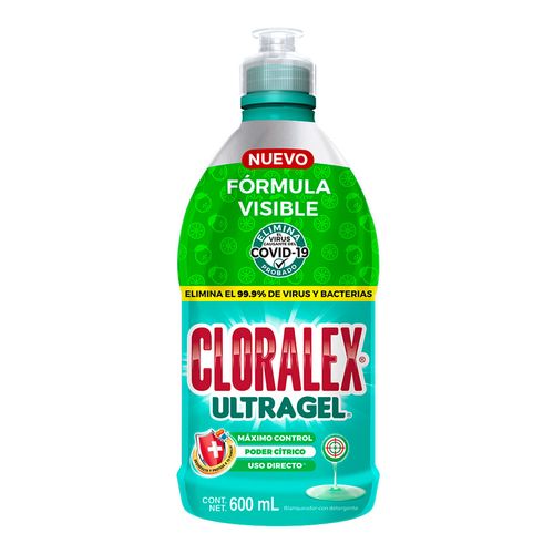 Blanqueador Ultragel Cloralex Poder Desmanchador Formula Visible 600ml