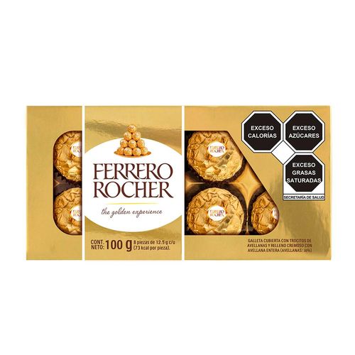 Chocolates Ferrero Rocher 100g 8 piezas