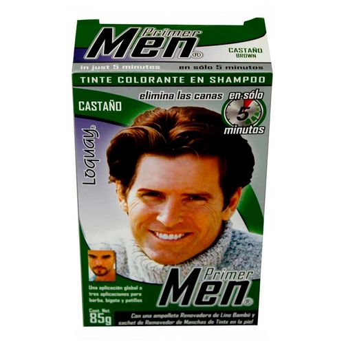 Tinte para Caballero Loquay Primer Men Castaño 85g