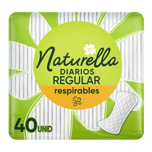 Protectores Diarios Naturella Respirable Regular 40 Unidades