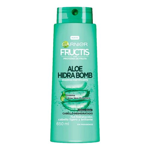 Shampoo Garnier Fructis Aloe Hidra Bomb Cabello Deshidratado 650ml