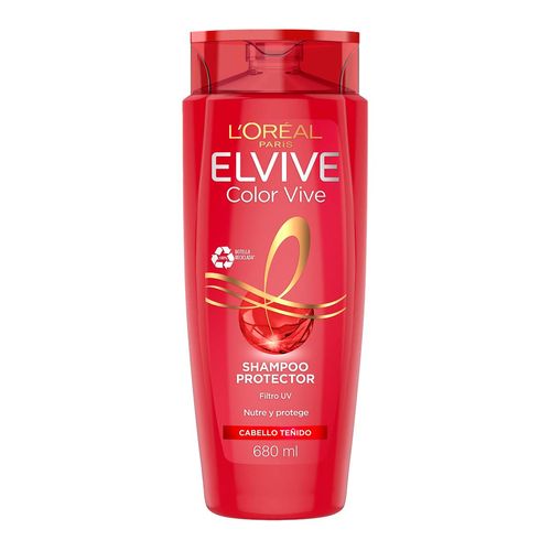 Shampoo L'Oréal Elvive Color-Vive Cabello Teñido 680ml