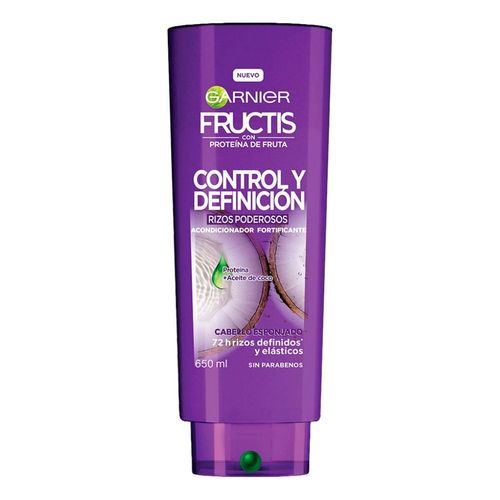 Acondicionador Garnier Fructis Control y Definición Rizos Poderosos 650ml
