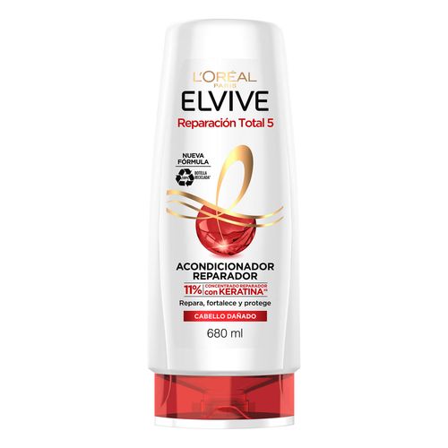 Acondicionador L'Oréal Paris Elvive Reparación Total 5 Cabello Dañado 680ml