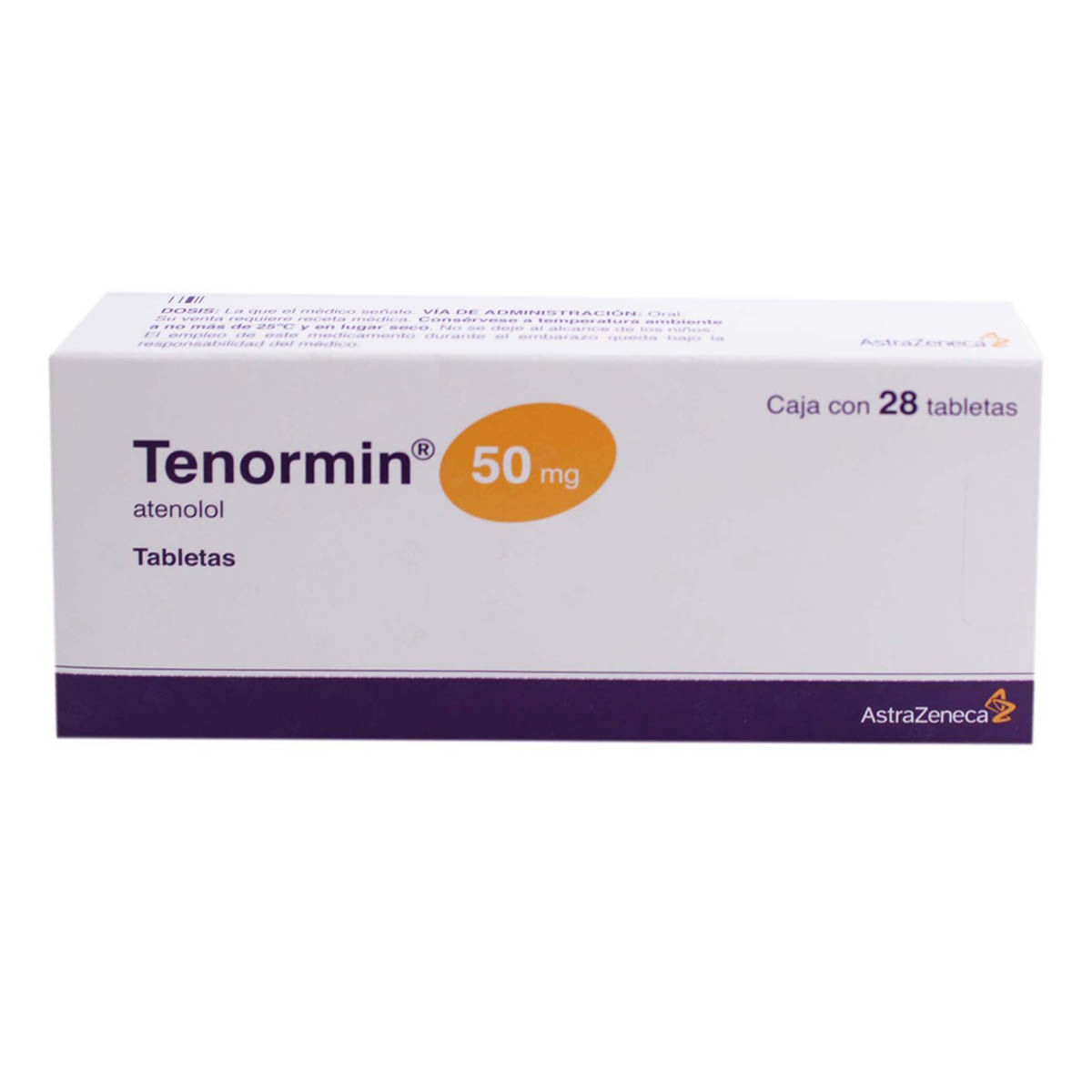Tabletas Tenormin 50mg Caja con 28 Tabletas | Chedraui