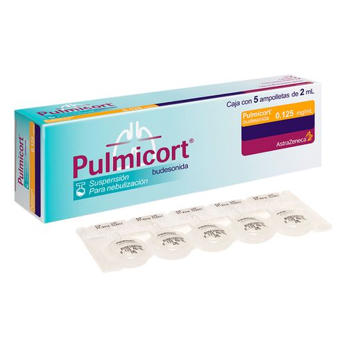 Suspensión para Nebulización Pulmicort 0.125mg/ml Caja con 5 Ampolletas de 2ml