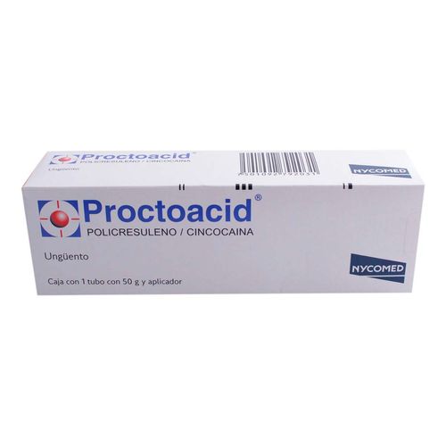 Ungüento Proctoacid Caja con Tubo con 50g y Aplicador
