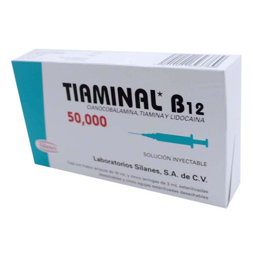 Solución Inyectable Tiaminal B12 Ámpula de 10ml y 5 Jeringas de 3ml