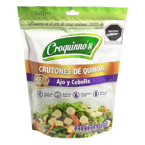 Crutones de Quinoa Croquinno's Ajo y Cebolla 100g