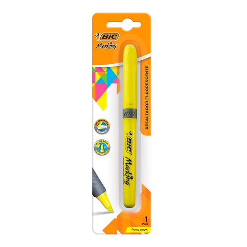 Resaltador Bic Marking Punta Resistente Amarillo 1 Pieza