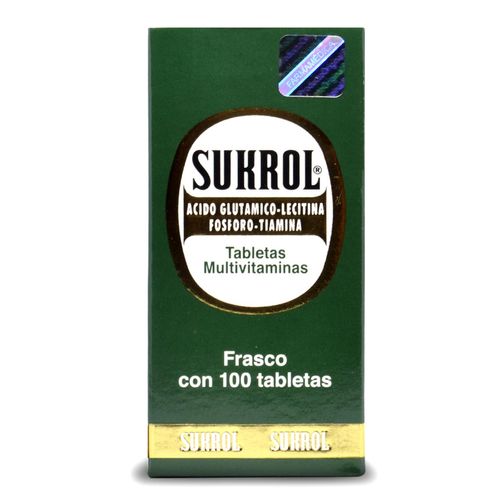 Multivitamínico Sukrol 100 Tabletas