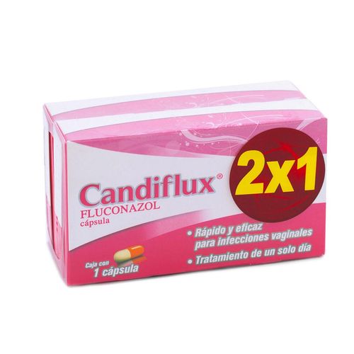 Cápsula Candiflux 150mg 2 Cajas con 1 Cápsula
