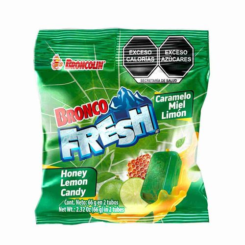 Caramelos Broncolin Bronco Fresh Miel Limón 66g