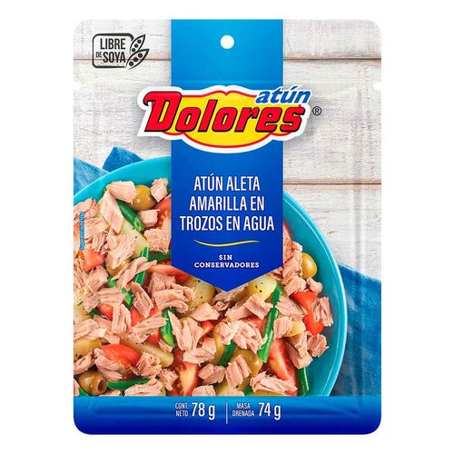 Atún Dolores Aleta Amarilla en Agua 78g