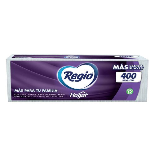 Servilletas Regio Hogar Paquete con 400 Servilletas