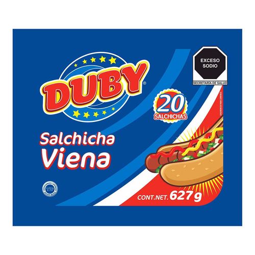 Salchicha Duby Viena 20 Piezas