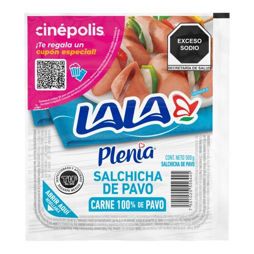 Salchicha Lala Plenia Pavo 500g