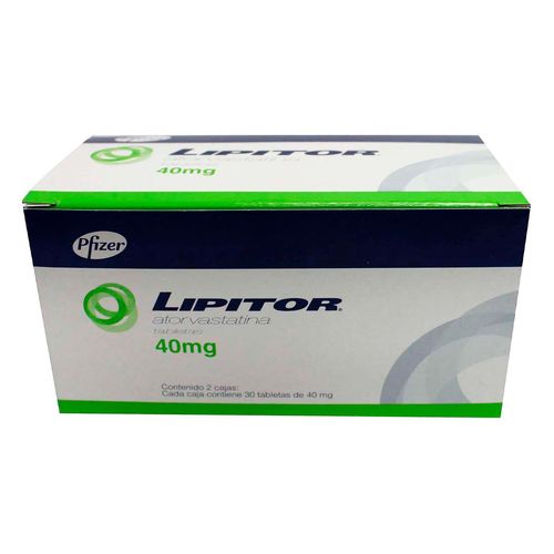 Tabletas Lipitor 40mg 2 Cajas de 30 Tabletas