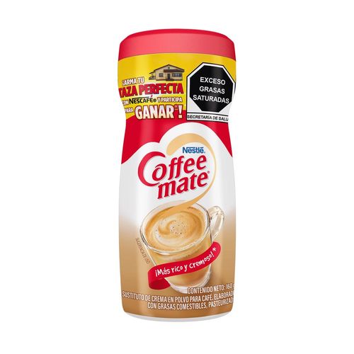 Sustituto de Crema para Café Coffee Mate Polvo Original 160g