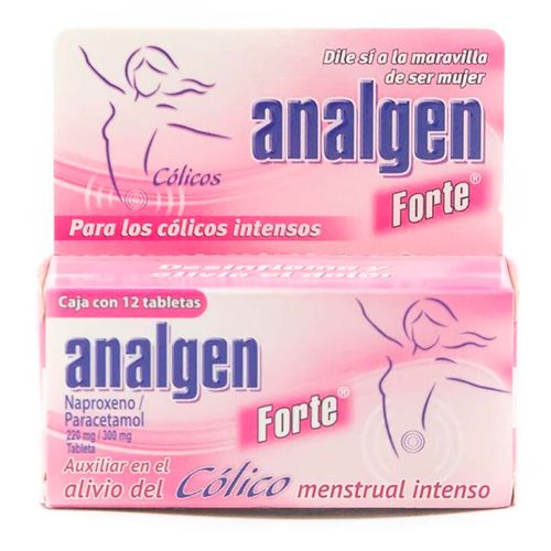 Tabletas Analgen Forte Caja con 12 Tabletas