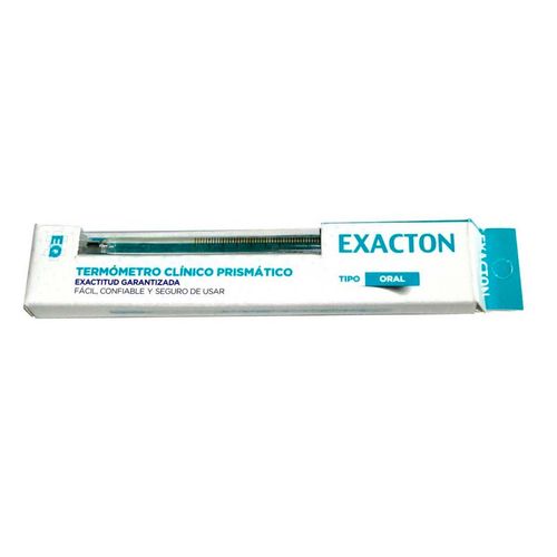 Termómetro Clínico Prismático Exacton Tipo Oral