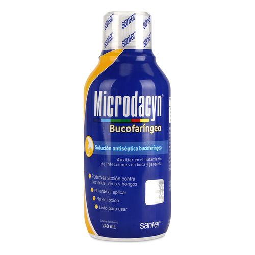 Solución Antiséptica Bucofaríngea Microdacyn 240ml