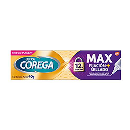 Ultra Corega Máximo Sellado Crema Adhesiva para Prótesis Dentales 40g